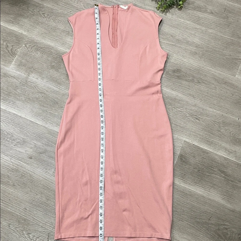 NWOT Sleeveless Pink Midi Dress
